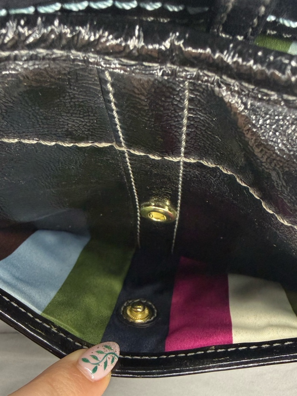 COACH Ergo Legacy Black Patent Leather  65th Anniversary Hobo Bag 11012 - Picture 12 of 16